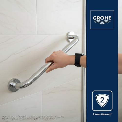 Grohe Essentials 24 In. Grab Bar, StarLight Chrome