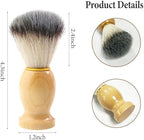 Shaving Cream Brushes for Men,Badger Hair Synthetic Shave Brush with Wooden Handle