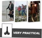 Non-Slip Cane Tip Replacement Crutch Foot Cover for Walking Poles Hiking Trekking Pole Tips Protector 4.92X3.54X3.54In