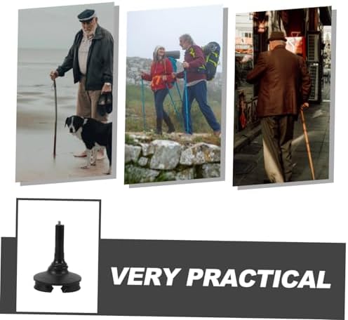 Non-Slip Cane Tip Replacement Crutch Foot Cover for Walking Poles Hiking Trekking Pole Tips Protector 4.92X3.54X3.54In