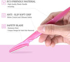 40pcs Eyebrow Razor for Women, Face Shaver Kit Dermaplaning Tool for Peach Fuzz Removal, Stainless Steel Blades with Protective Covers | Eyebrow Trimmer, Facial Hair Removal