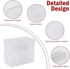 First Aid Box and Pet Frist Aid Storage Bin, Plastic Medicine Kit Case Empty, Divided Medicine Storage Box with Locking Lid & Handle, Traveling Emergency Supply Organizer for Family and Pet