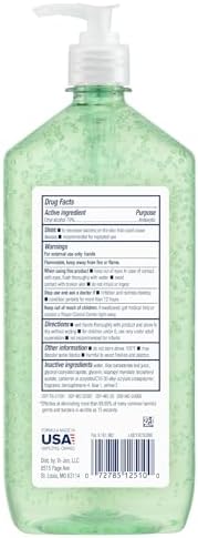 Germ-X Advanced Hand Sanitizer with Aloe and Vitamin E, 1 Liter, Less Drying Moisturizing Gel, No Rinse Formula, Pump Bottle