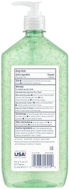 Germ-X Advanced Hand Sanitizer with Aloe and Vitamin E, 1 Liter, Less Drying Moisturizing Gel, No Rinse Formula, Pump Bottle