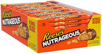 REESE'S NUTRAGEOUS Chocolate, Peanut Butter, Caramel and Peanut King Size, Candy Bars, 3.1 oz (18 Count)