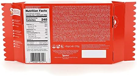 Loacker Classic Wafers Mix - Premium Assorted Crispy Wafer Cookies - Variety Pack - Hazelnut, Chocolate, Vanilla, Double Chocolate, Cocoa and Milk, Milk - 45g/1.59oz, Pack of 6