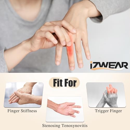 Finger Splint(PAIR) for Middle, Ring, Index, Thumb&Pinky, Trigger Finger Support Brace for Straightening Curved, Locked Stenosing Tenosynovitis, Tendon Lock Release, Stabilizer Knuckle Wrap