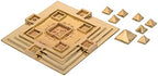 Brass Vastu Energy Maha Vastu Purush Navgrah Pyramid Yantra Vastu Chowki for Brahmasthan for Positive Energy for Prosperity Home Decor (22 x 22 x 5 cm)