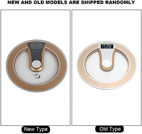 Scales for Body Weight, Digital LCD Electric Body Weight Scale, 0.2-180kg Weighing Range, Kilograms, Pounds, Catty, Three Unit Conversion Functions(Gold)