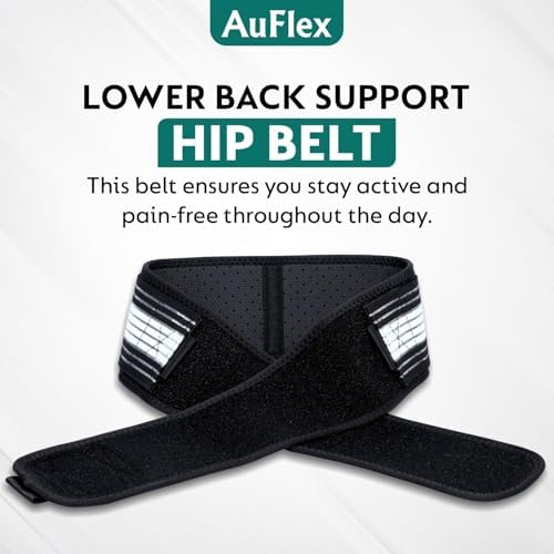 Sacroiliac SI Joint Belt for Sciatica Pain Relief – Hip & Pelvic Support Brace for Lower Back Pain – Adjustable Anti Slip SI Belt for Women & Men – (Note : Fits Hip Sizes 44-55 Inches)