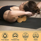 Natural Cork Peanut Massage Ball Roller Trigger Point Myofascial Release Double Lacrosse Massage Set