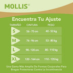MOLLIS Adult Diapers for Women and Men, Unisex Disposable Incontinence Briefs with Tabs, Odor Control, XLarge, 60 Count (4 Packs of 15)