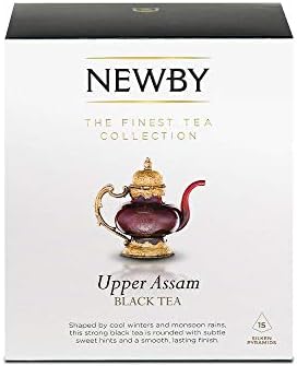 Upper Assam Black Tea – 15 Pyramid Infusers – Bold & Malty Indian Tea by Newby Teas