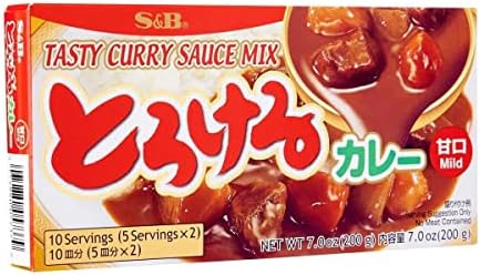 S&B Tasty Curry Sauce Mix Mild, 7.0 oz (Pack of 1)