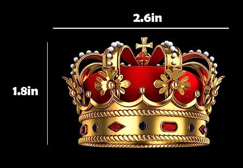 Crown King Cupcake Topper 24Pcs The Man The Myth The Legend Cupcake Topper for Man Male Happy Birthday Theme Decor Supplies Daddy Father's Day Family Party Decorations
