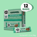 YuBi Bars - Caramel Protein Bars - 100 Calories, 10g of Protein, 0g of Sugar, Low Carb, Palm Oil Free/Non-GMO, Gluten Free, Dairy Free, Healthy Snack, Non-GMO - 14.8oz (12 Pack, Caramel)