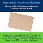 Tork Xpressnap® White Dispenser Napkin N4, One-at-a-Time Dispensing,1-ply, 1/4 Fold, 13" x 8.5 ", 12 x 500 Napkins, 109080