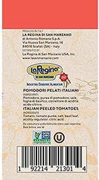 La San Marzano 6 Pack, Italian Whole Peeled Tomatoes in Puree with Basil, Non- dop, Packed in San Marzano, Product of Italy, 6 x 28 Oz can, Packed in San Marzano Region of Italy by La Regina