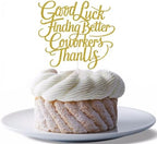 Good Luck Finding Better Coworkers Than Us Cake Topper, Office Coworker Leaving Cake Decor, Farewell/Going Away/Goodbye/Retirement Party Decorations Gold Glitter