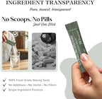 DLS Sodium Bicarbonate Supplement – Pure Organic Powder Sticks 3g Each, 30 Single-Serve Sachets – Vegan, Gluten Free, Non-GMO, Premium Dietary Supplement for Digestive Support & pH Balance, Fitness
