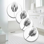4Pcs Transparent Gel Metatarsal Pads Flip-Flop Gel Toe Guards Cushions Thong Protectors Silicone Non Slip Shoe Cushion for Sandals Thong Pads