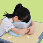 Asixxsix Desk Napping Pillow, Ergonomic Memory Foam Nap Sleeping Pillow Cushion for Office, Soft Breathable Desk Nap Pillow Face Down Desk Pillow Cushion with Removable Cover for Airplane