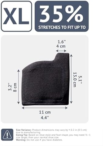 Brison Metatarsal Pads Ball of Foot Cushion for Men and Women - Gel Foot Cushions for Pain Relief Morton’s Neuroma Metatarsalgia Sesamoiditis Calluses - 1 Pair Black XL