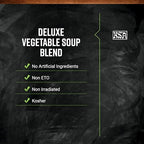 Frontier Deluxe Vegetable Soup, 1-Pound, Mixed Dried Vegetables For Soup, Stew, Stir Fry, Onion, Carrots, Peas & Potatoes