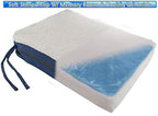 5 STAR SUPER DEALS Premium Comfy Orthopedic Gel Memory Foam Seat Cushion Pad for Office Chair, Car, Wheelchair & More - Seen On TV (1pc Set)