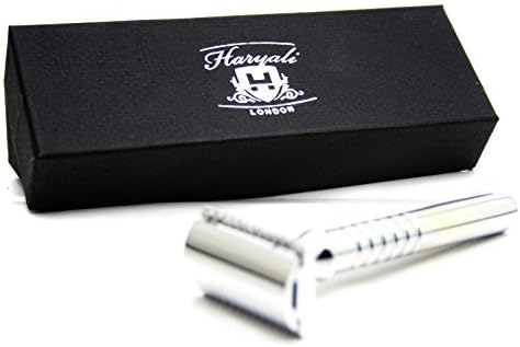 Haryali London Double Edge Safety Razor with Leather Pouch