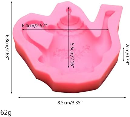 Chocolate Candy Sugar Craft Cartoon Cute Teapot Shape Mold Cake Decorating Tool Silicone Soap Mold Kitchen Baking Gift Cookie Set