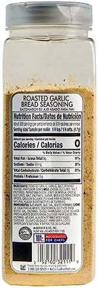 McCormick Culinary Roasted Garlic Bread Seasoning, 20 oz - One 20 Ounce Container of Garlic Seasoning Blend for Fresh Garlic Bread, Pasta, Pizza, Sauces and More