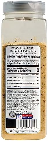 McCormick Culinary Roasted Garlic Bread Seasoning, 20 oz - One 20 Ounce Container of Garlic Seasoning Blend for Fresh Garlic Bread, Pasta, Pizza, Sauces and More