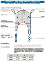 Patient Lifting Slings Hoist for Lifting Elderly, Padded Toileting Patient Lift Sling with Head Support, Divided Leg Shower Sling for Patient Lifts, Heavy Duty Transfer Sling