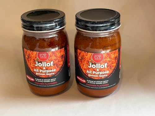 1 Jar -Eze Jollof & All Purpose Simmer Sauce- regular