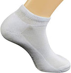 Yomandamor Mens Cotton Diabetic Low Cut Socks with Seamless Toe,5 Pairs
