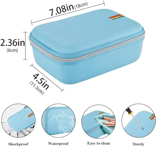 Leayjeen Portable Travel Case - Hard Shell Asthma Protective Inhaler Case