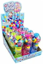 Kidsmania Dubble Bubble Big Spiral Mini Gumball Dispenser- Case of 12