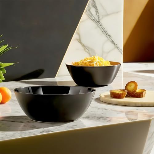 Black Plastic Recyclable Bowl - (10 qt.) 1 Piece - Durable Serveware, Ideal for Everyday Use and Any Occasion