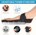 Thumb Valgus Corrector for Men and Women, Bunion Corrector, Big Toe Fixation with Thumb Strap & Adjustable Sole Straps! Lightweight, Breathable Material and Detachable Curved Aluminum Bar for All - Day Wear, 2 Pcs