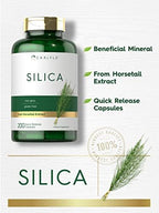 Carlyle Silica Supplement Capsules | 200 Count | from Horsetail Extract | Non-GMO & Gluten Free