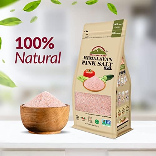 Himalayan Chef Pink Himalayan Salt, Fine Grain - 12 lbs (6 x 2 Pound bags)