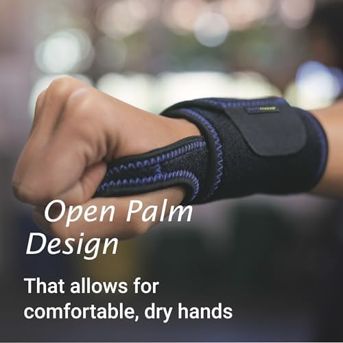 Actimove Sports Edition Wrist Support Adjustable with COOLMAX AIR Technology - For Pain Management of Weak, Injured or Sprained Wrists - Left/Right Wear - Black, Universal Size