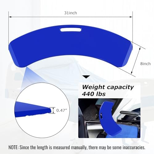 YHK Sliding Transfer Boards, Sliding Boards to Transfer to Wheelchairs, Seniors from Bed to Chair, Car, Slide Assist Device, Sliding Boards Hold up to 440 lbs (Blue)