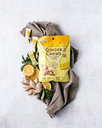 Prince Of Peace Ginger Chews With Lemon, 4 oz. – Candied Ginger – Lemon Candy – Lemon Ginger Chews – Natural Candy – Ginger Candy for Nausea
