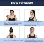 Wonder Care Neck Brace for Sleeping Cervical Collar Adjustable Neck Support Brace Relief Cervical Spine Pressure Ideal for Travel, Office Workers & Neck Injury Recovery, Medium