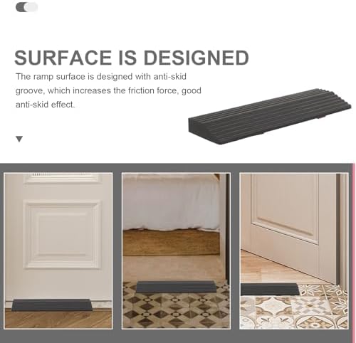 Entry Ramp for Sweeping Robot - Rise Threshold Ramp Doorway Household Sweeping Robot Slope Ramp Wheelchair and Scooter Rubber Angled Entry Ramp Mat