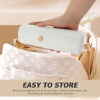 Xiaokeis Toothbrush Travel Holder for Electric Toothbrushes, Portable Travel Toothbrush Case, Tooth Brush and Toothpaste Cover for School, Traveling, Camping, Business Trip and Bathroom
