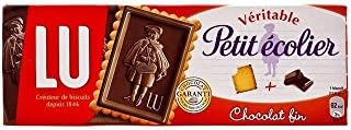 Lu Le Véritable Petit Ecolier Dark Chocolate Biscuits (120g) - Pack of 6