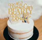 Bear Theme We Can Bearly Wait Cake Topper, Newborn Baby Decoration, Welcome Baby Cake Topper, Gender Reveal/Baby Shower Party Decorations Supplies